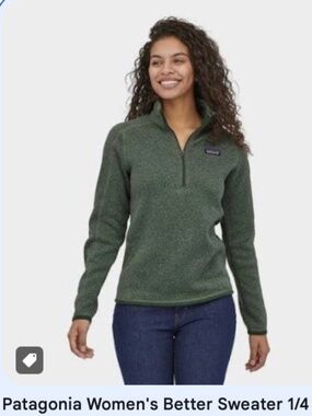 PATAGONIA BETTER SWEATER 1/4 ZIP WOMEN'S, SIZE M - WORN ONCE!